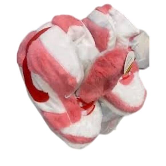 Strangelove Fuzzy Slippers Nike Airforce 1 Dunk Pink, Red, White One Size Adult - Picture 1 of 5